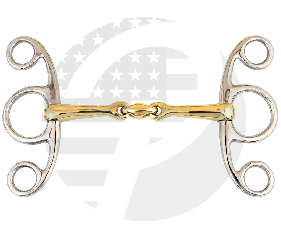 Elevator Bit German Silver Lozenge Mouthpiece Snaffle Jumping Horse Show Bit