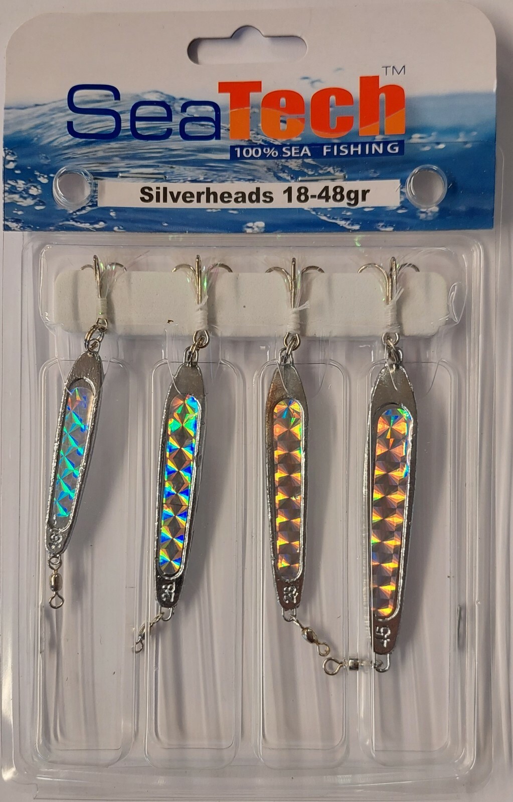 Silverheads LURES 18g-48g PACK (4) (Mackerel/Bass/Pollack)