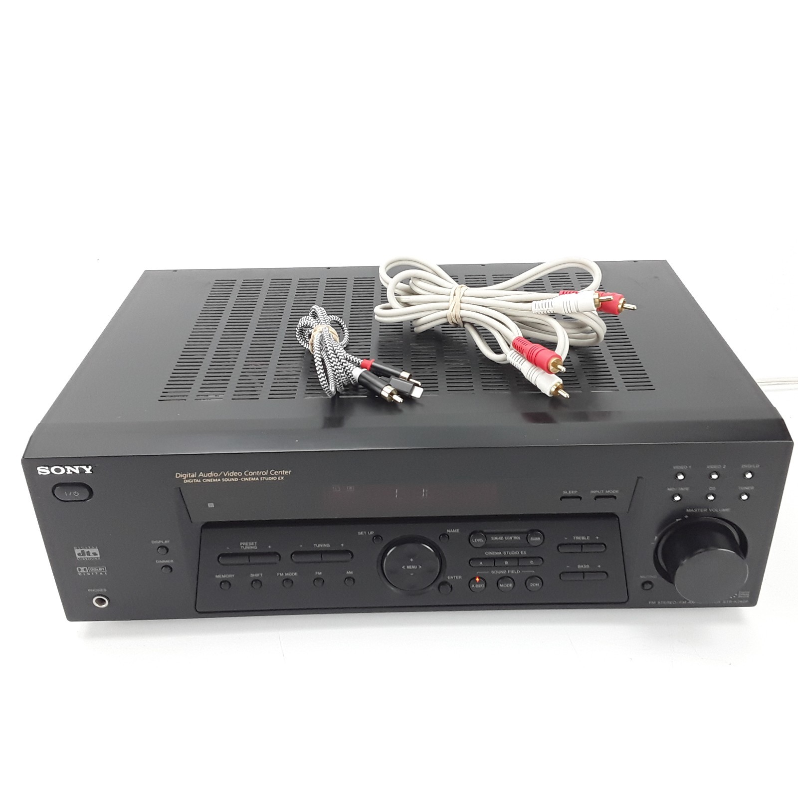 Sony STR-K740P 5.1 Ch Receiver Bundle iPhone AUX Adapter AM FM Radio RCA Works