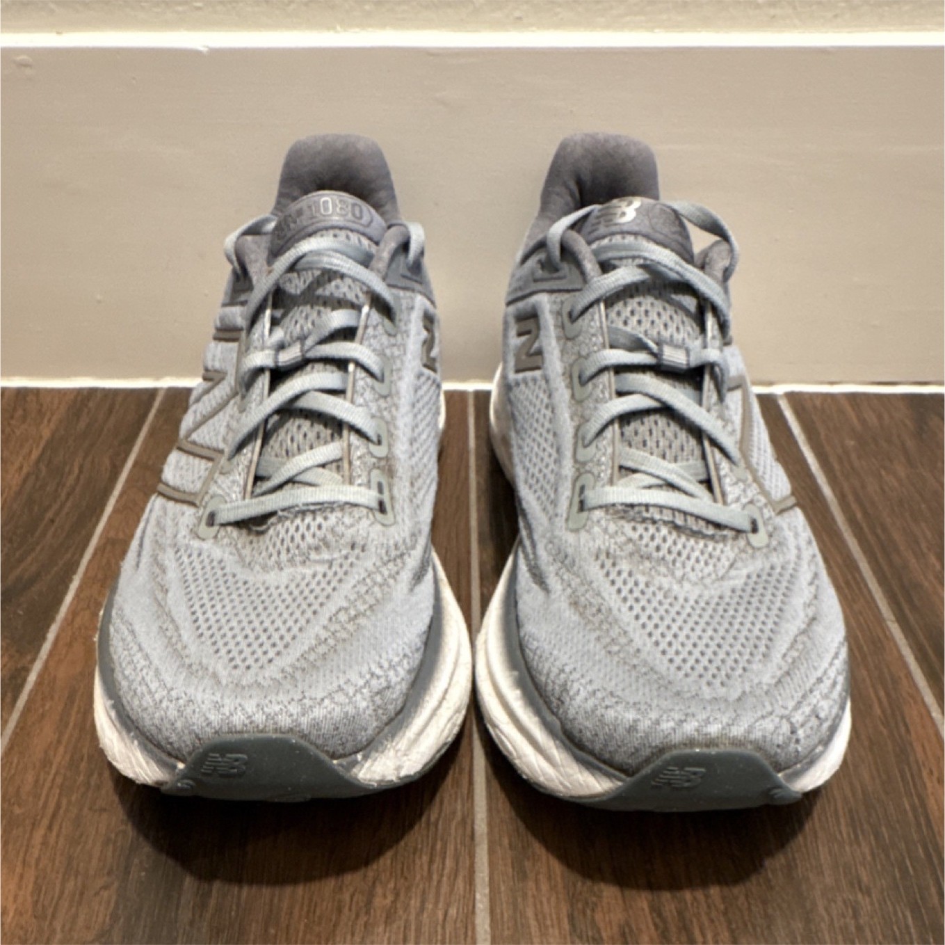 New Balance 1080 v11 Men's Running Shoes Gray Breathable Mesh Low Top Athletic