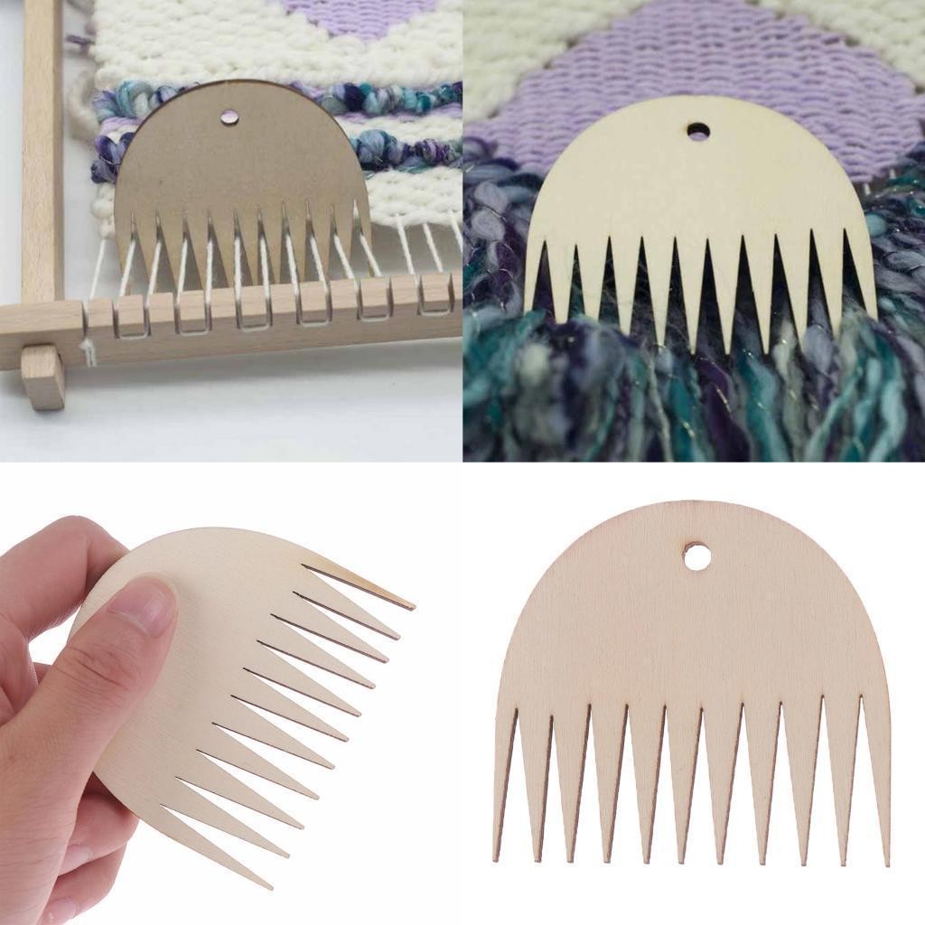 Beech Weaving Loom Comb Handcraft for Woven Tapestry Rug