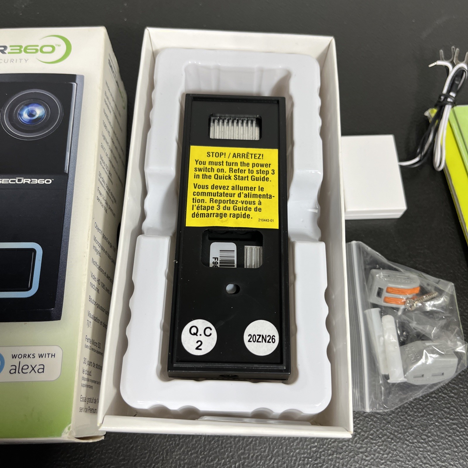 SECUR360 Heath Zenith Wired HD Video Doorbell Open Box