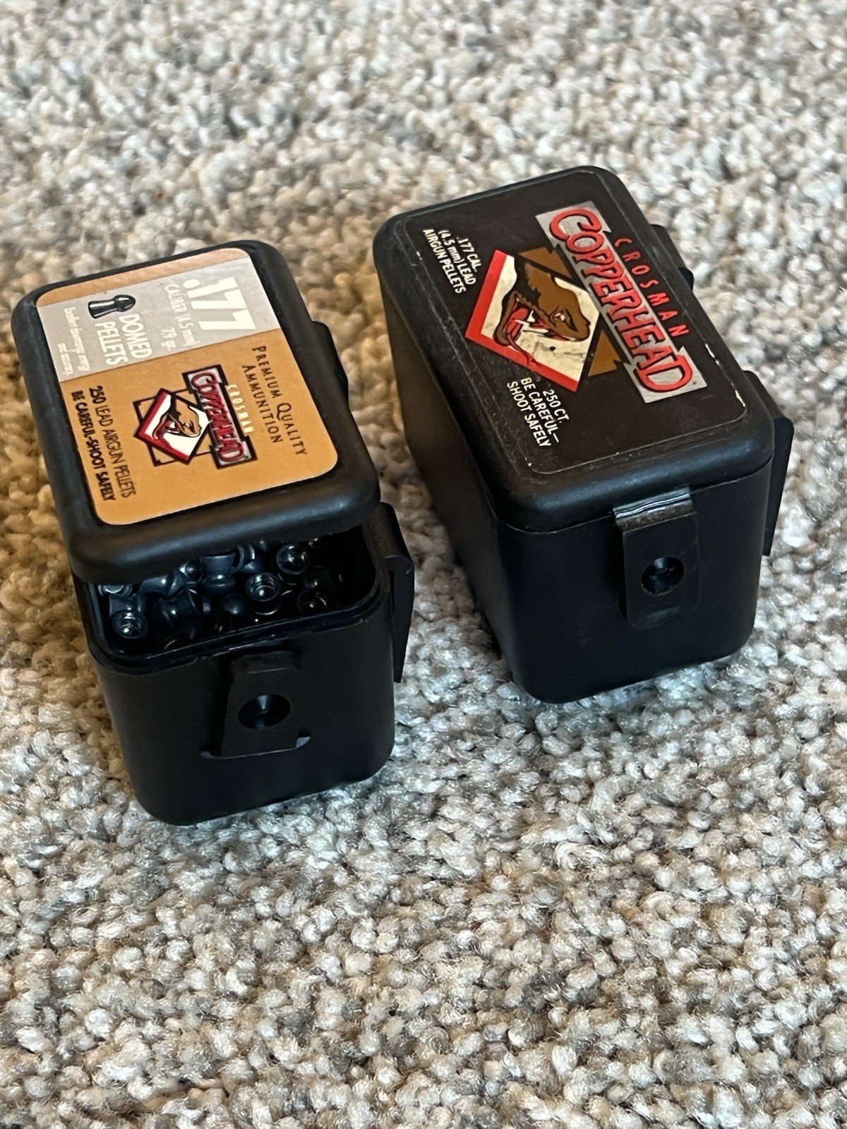 Crosman Copperhead .177 Pellets. 2 Boxes Partially Full.