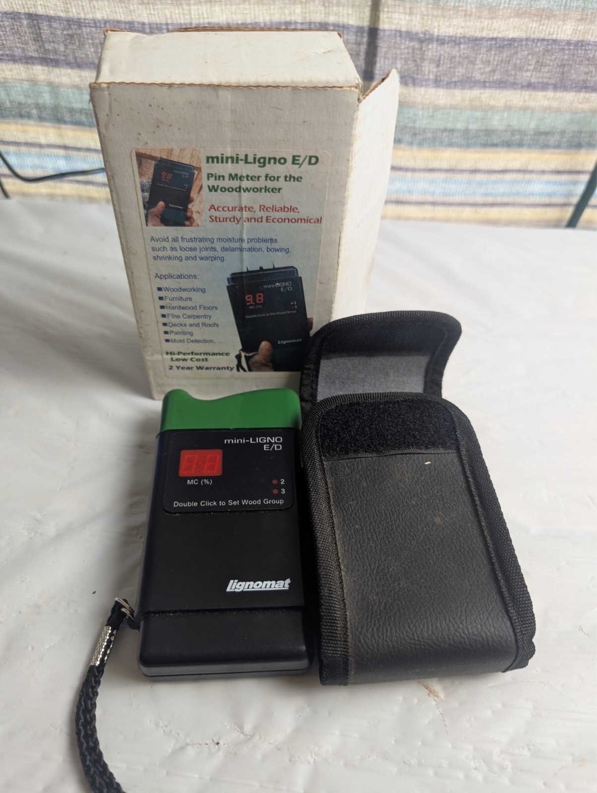 Lignomat Mini-Ligno E/D Wood Moisture Meter with Case