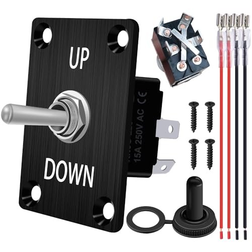 Momentary Reverse Polarity Switch 12V 30A Motor Control RV Jack Switch UP/DOWN