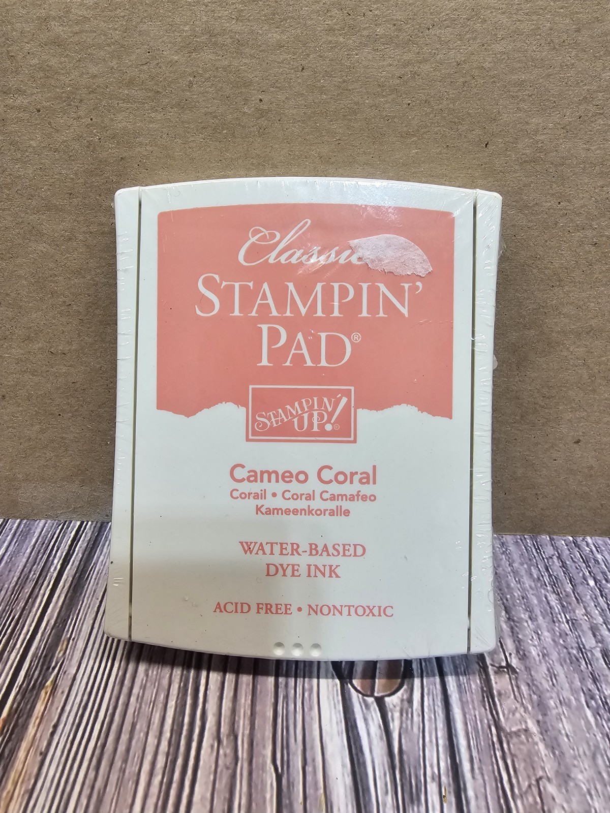 STAMPIN' UP! CAMEO CORAL Classic Ink pad NEW NEVER OPENED Water Based Ink