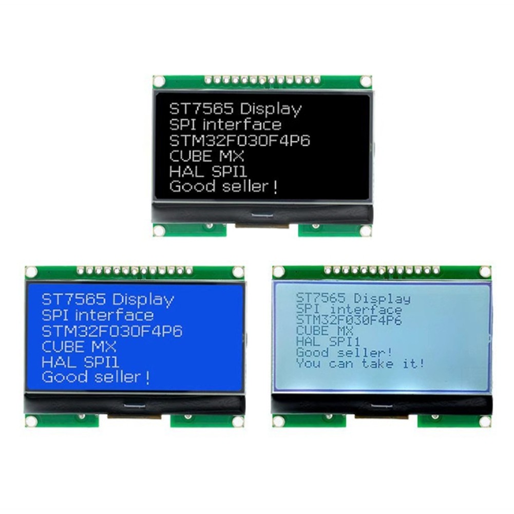 LCD12864-06D Module 128x 64 DOTS COG LCD Module ST7565 Driver Module Grey W6M9