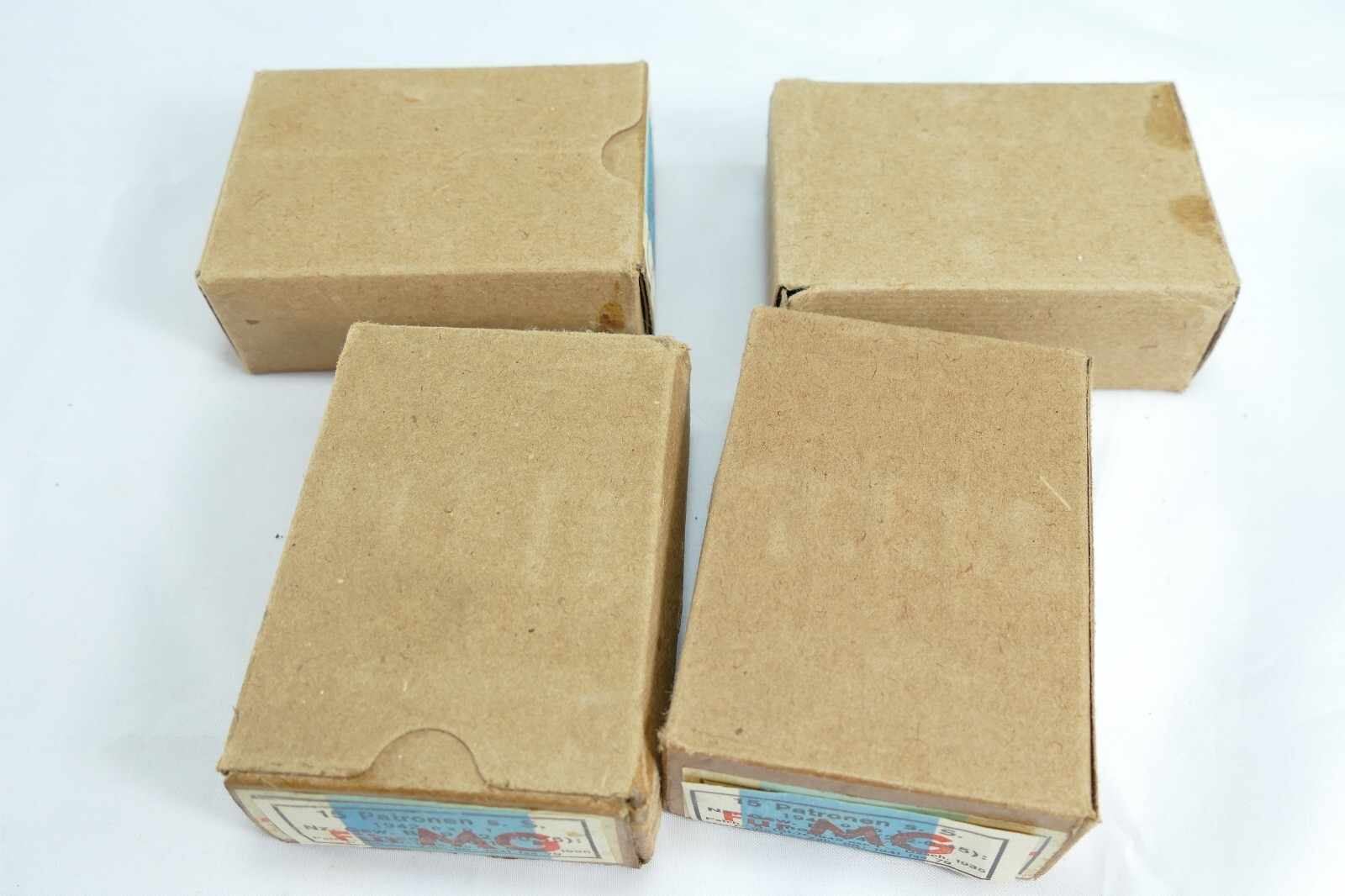 Original WWII German Cardboard 8mm Mauser 15 Round Ammo Box (Empty)