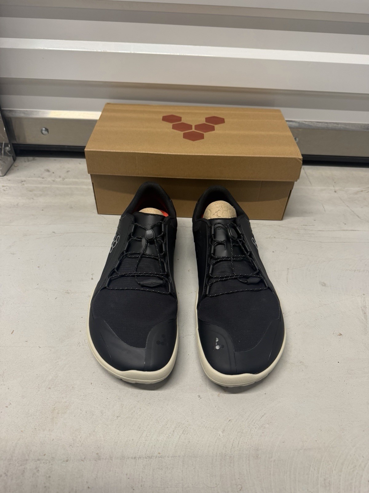 Size 12M Vivobarefoot Primus Trail III All Weather FG Mens Obsidian