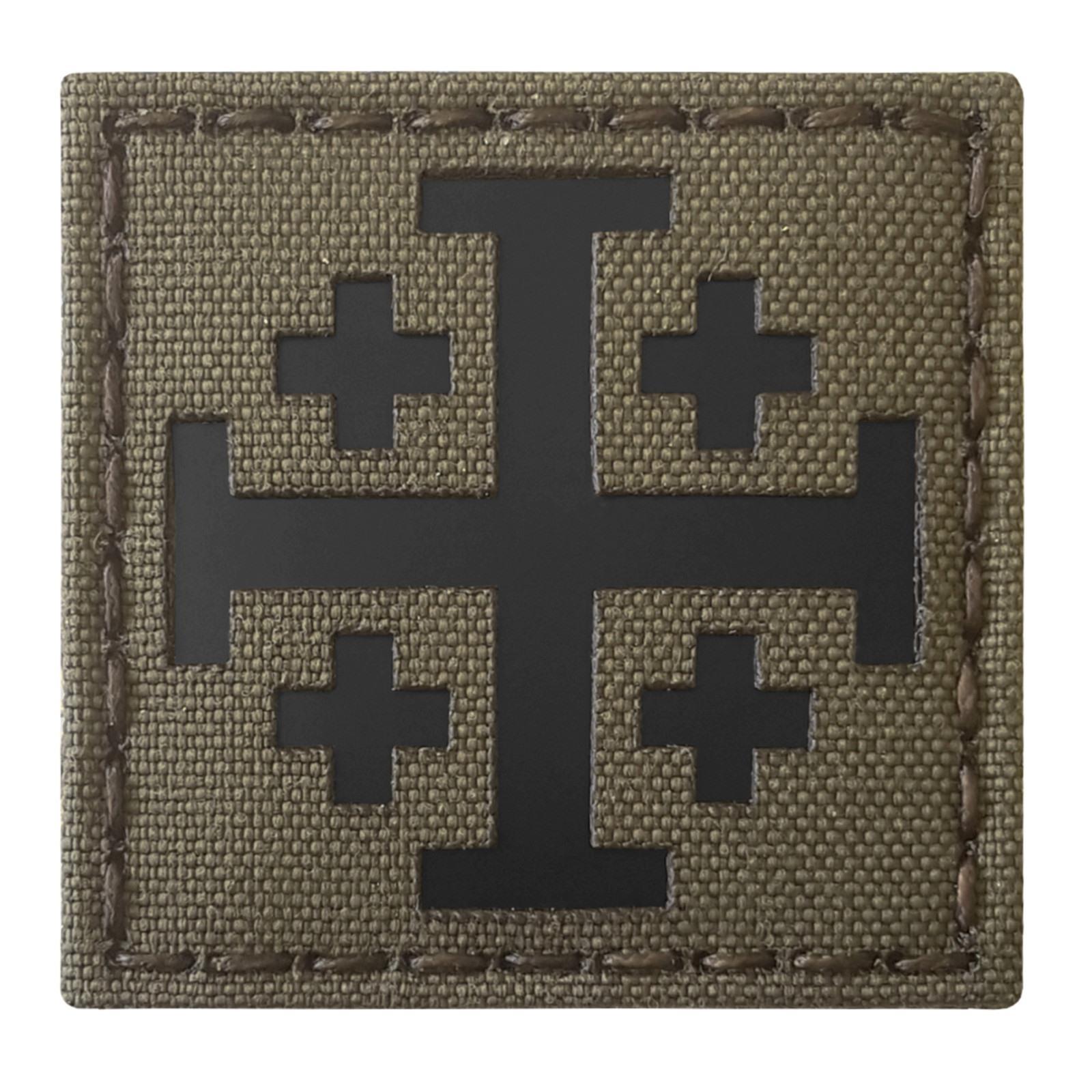 Jerusalem Cross Order Holy Sepulchre infrared ranger green laser hook patch