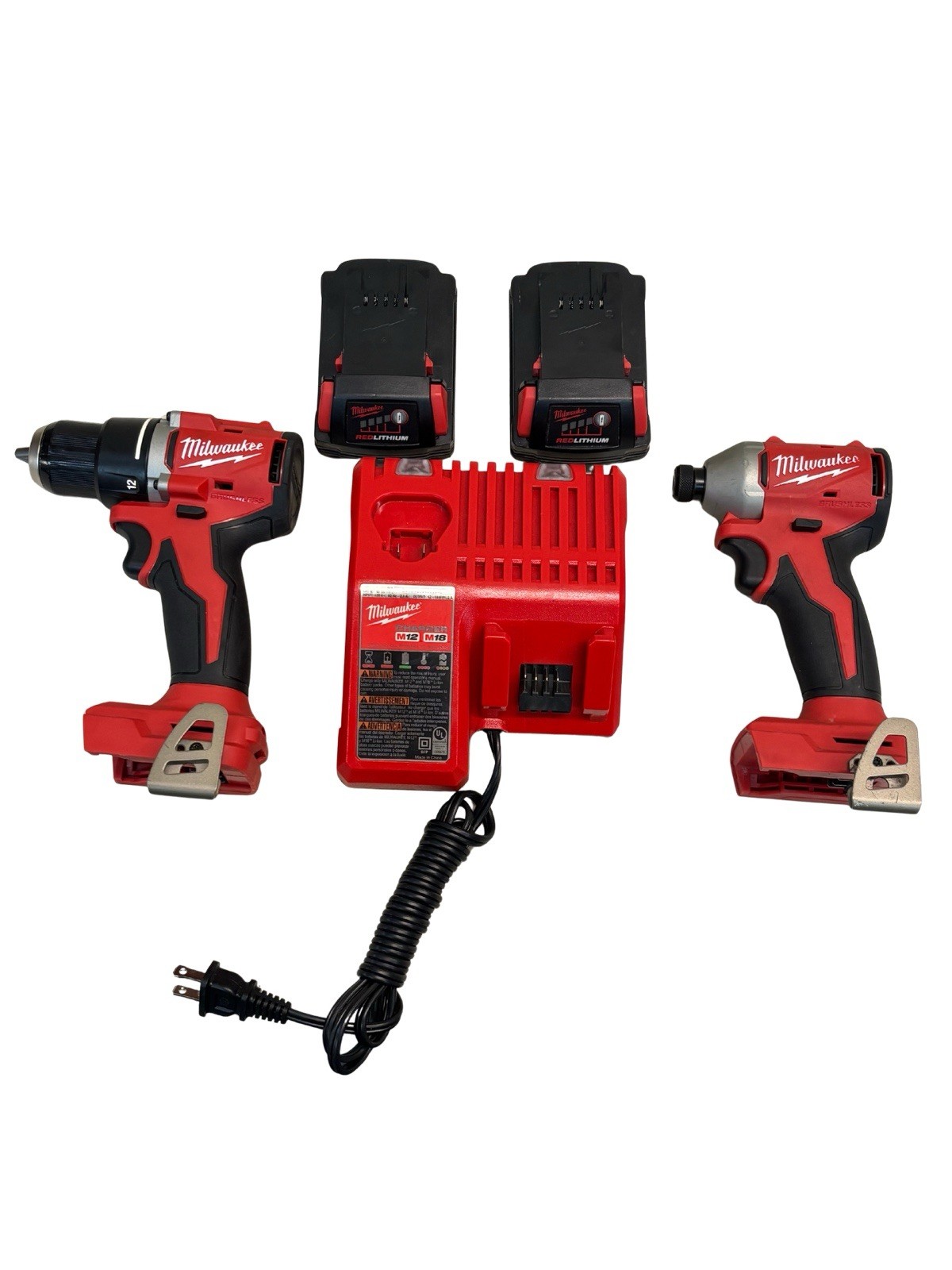Milwaukee M18 Compact Brushless 2-Tool Combo Lot/Kit - 3692-22CT