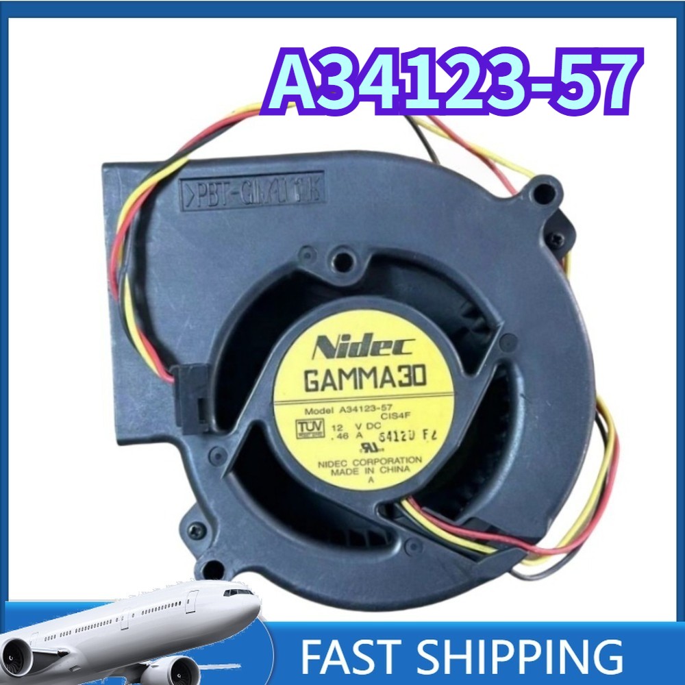 1PCS NEW Nidec A34123-57 DC12V 0.46A 97*97*33 3-Wire Fan Fast ship