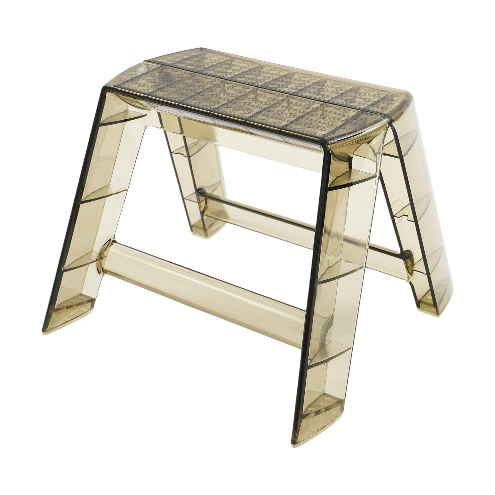 2 Step Protable Step Ladder Step Stool Clear Coffee Stool For Indoor Outdoor