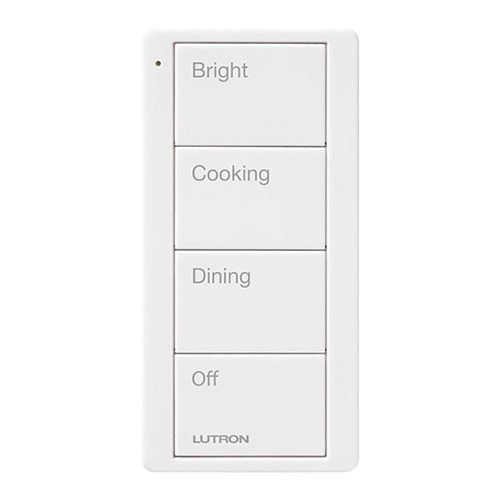 Lutron Pico Control- 4 Button Kitchen Scene Scene LUT-PJ2-4B-GWH-P02