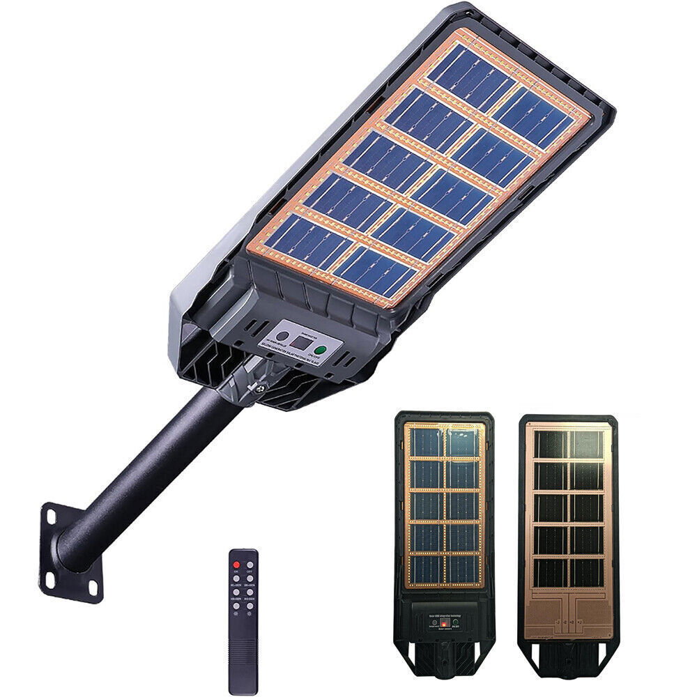 NEW 6000W Commercial Solar Street Lights Outdoor Dusk to Dawn Super Bright 2025