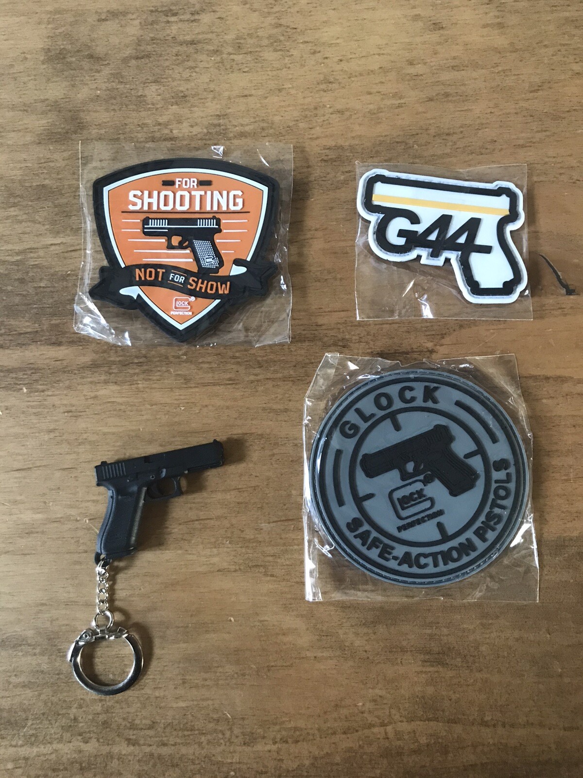 Glock Perfection 2020 Shot Show Shooting Patches And Key Chain Lot Of 4 Vegas