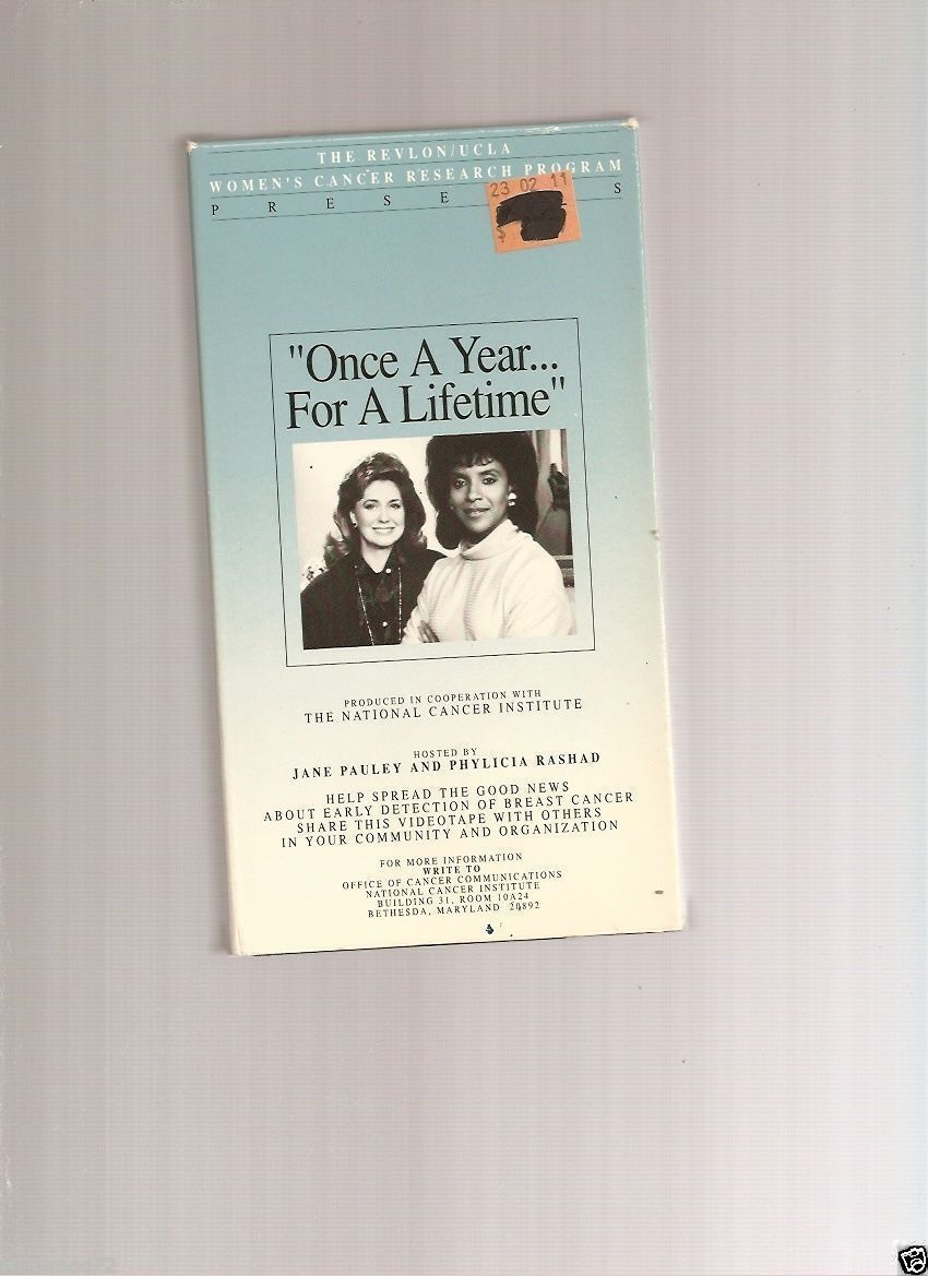 Once A Year... For A Lifetime (VHS, 1990) hosted by Felicia Rashad & Jane Pauley