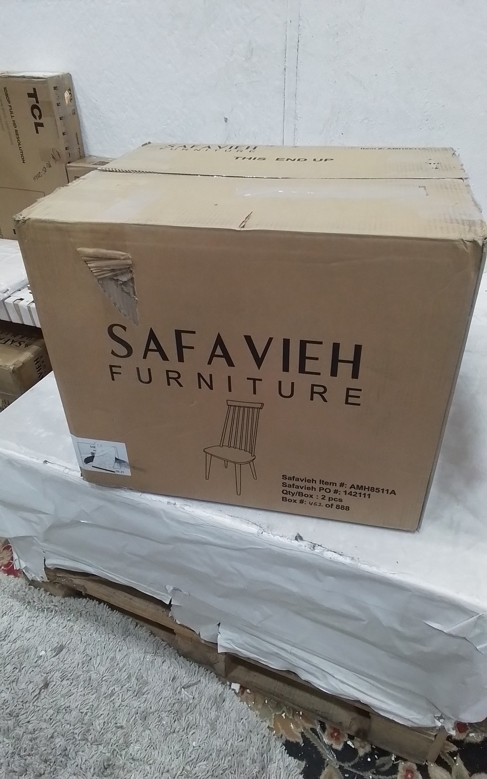 Safavieh BURRIS SIDE CHAIR, Reduced Price 2172768038 AMH8511A