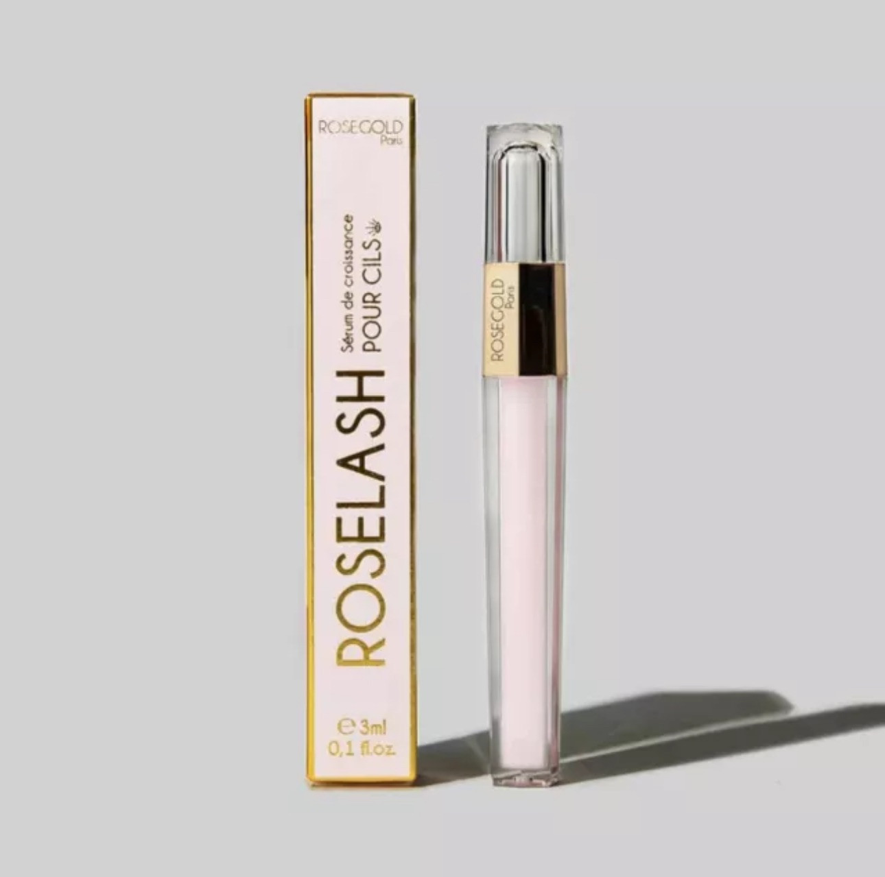 Rosegold Paris ROSELASH Eye Lash Serum .1 Fl Oz NIB Full Size