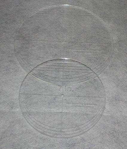 2 Piece Circle Set - No Seam 7" & 9" ~ 1/4" Thick - Long Arm -Multi Use