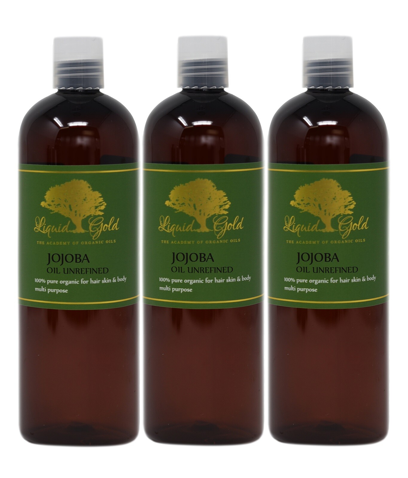 Liquid Gold Jojoba Oil Pure & Organic for Hair Skin & Body Multi Purpose 48 oz
