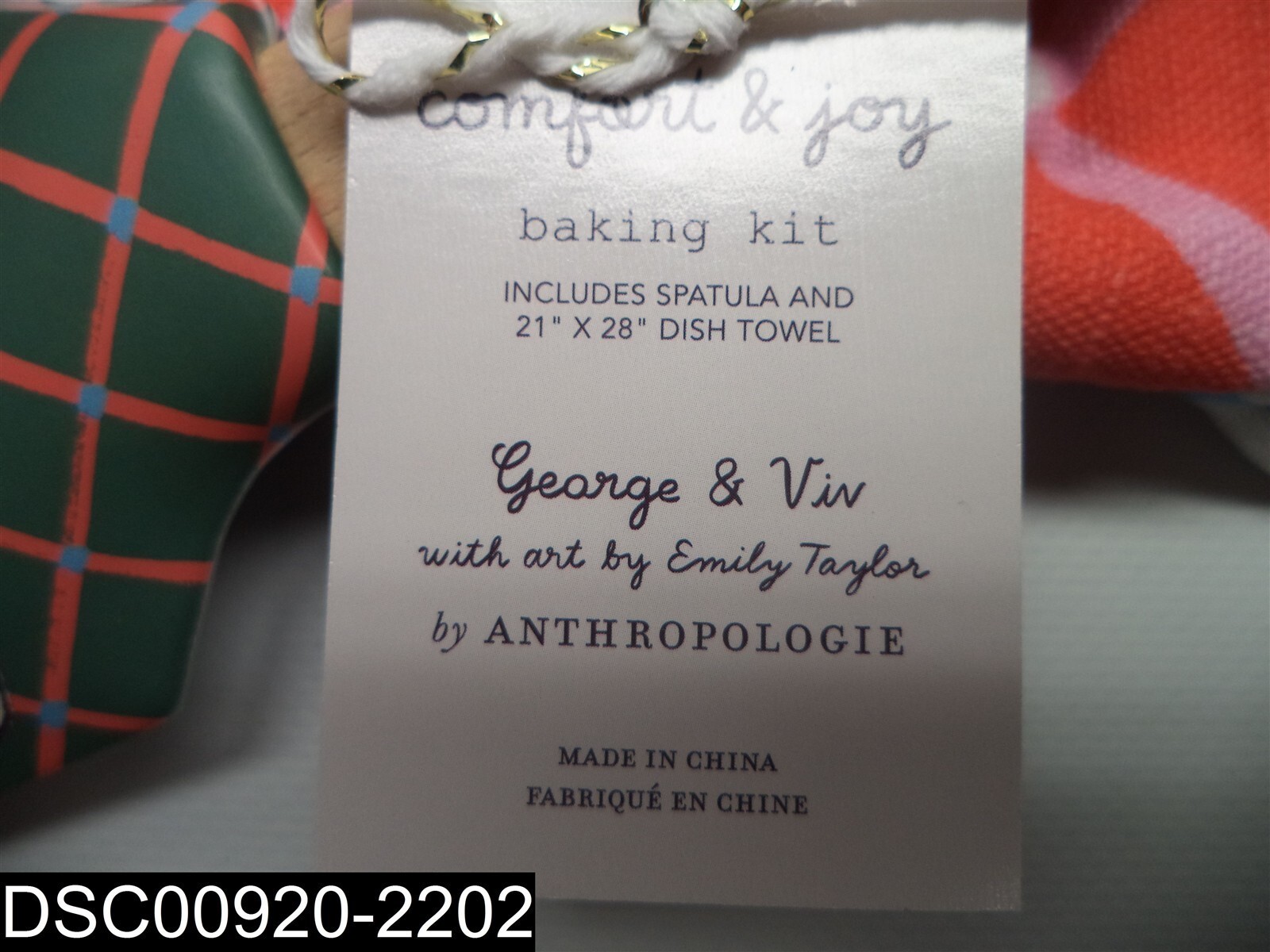 2 Piece Set 63706162 George & Viv Red Very Merry Baking Bundle