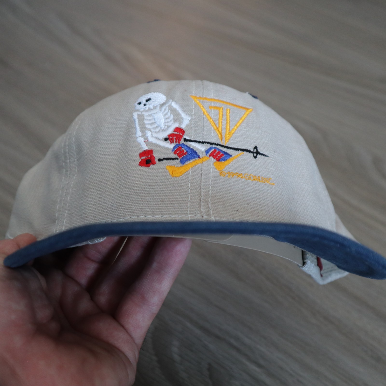 Vintage 90s Grateful Dead Ski Hat Snapback Balzout Skeleton Adjustable Rock RARE