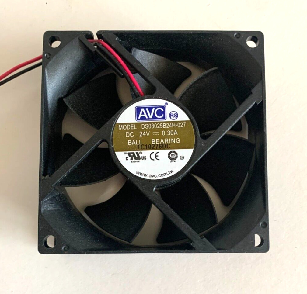 AVC Fan DS08025B24H-027 DC 24V 0.30A. Open Box.