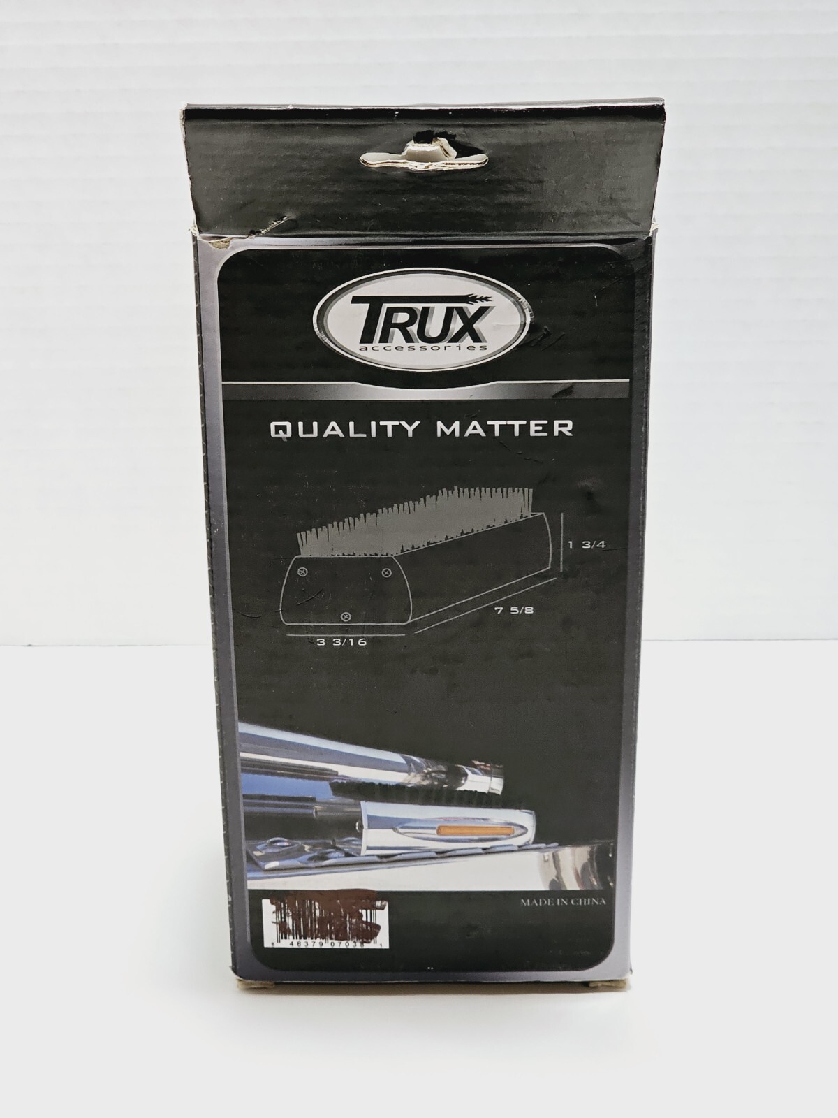 Trux Chrome LED Black Boot Brush TU-140IL