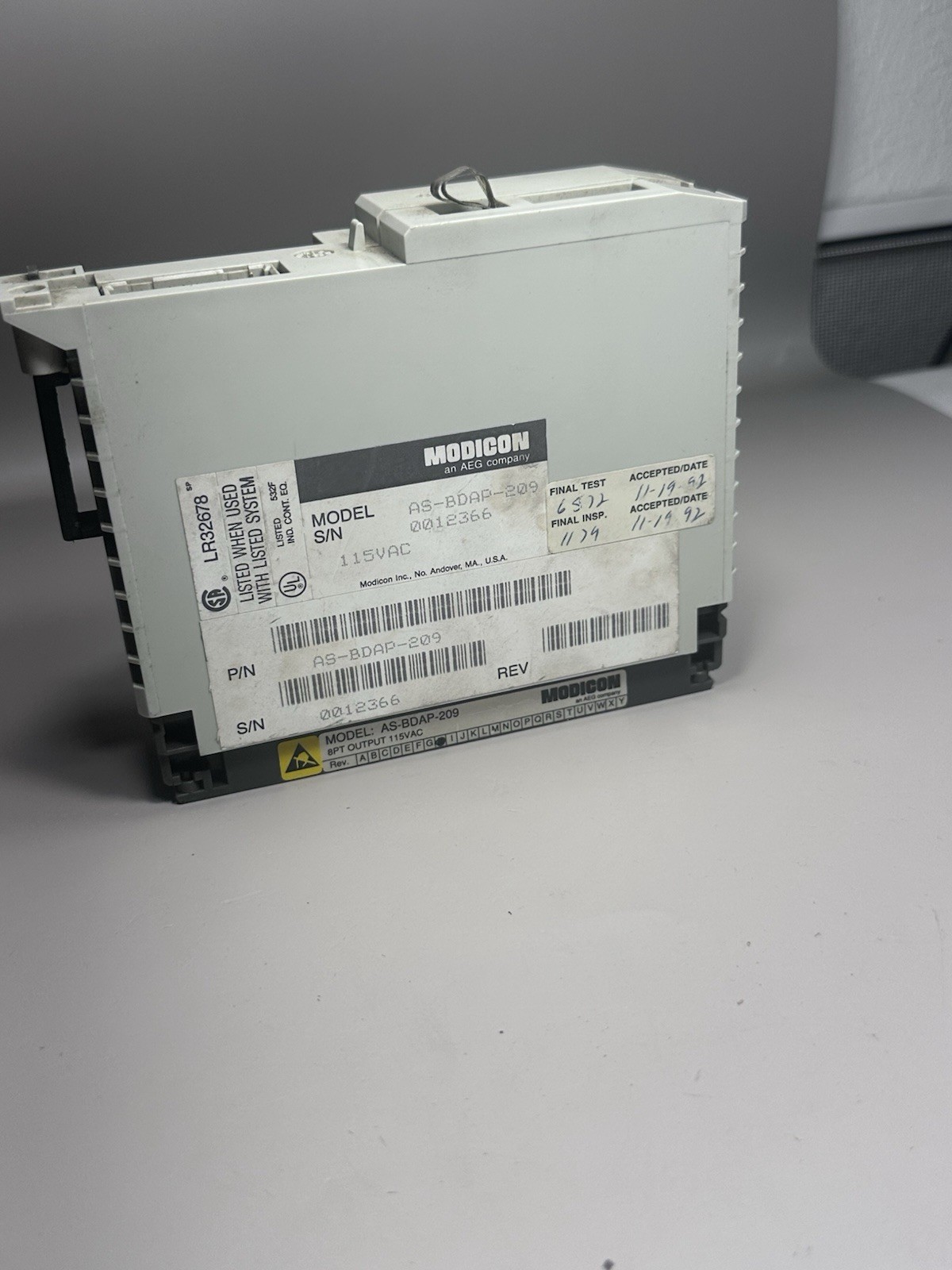 Lot Of 8 MODICON AS-BDAP-209 OUTPUT MODULE ASBDAP209