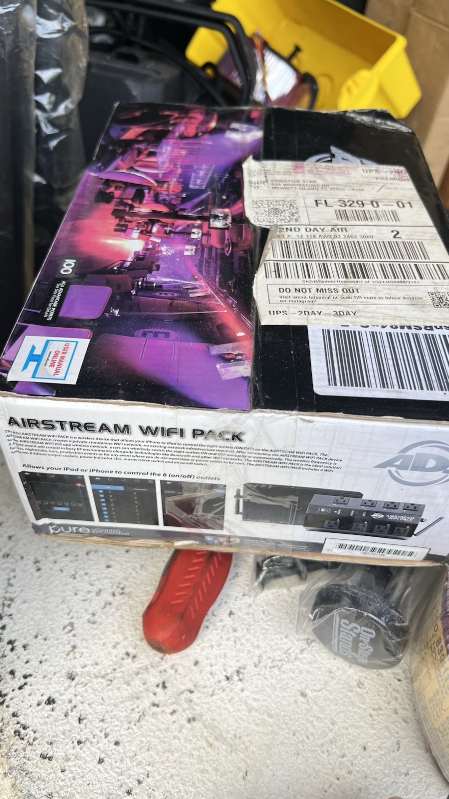 ADJ Airstream Wifi Pack Wireless 8 Channel AC Outlet Switchpack NIB