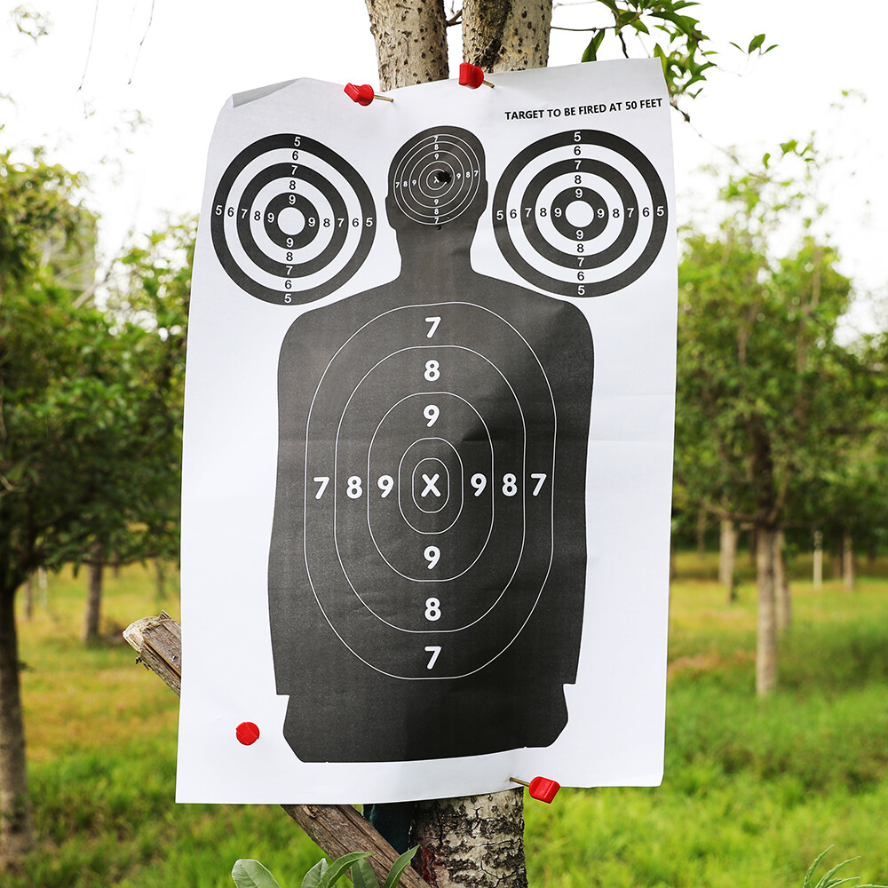 25x17" Targets Paper Gun Pistol Darts Game Archery Hunting Bow Practice Shooting