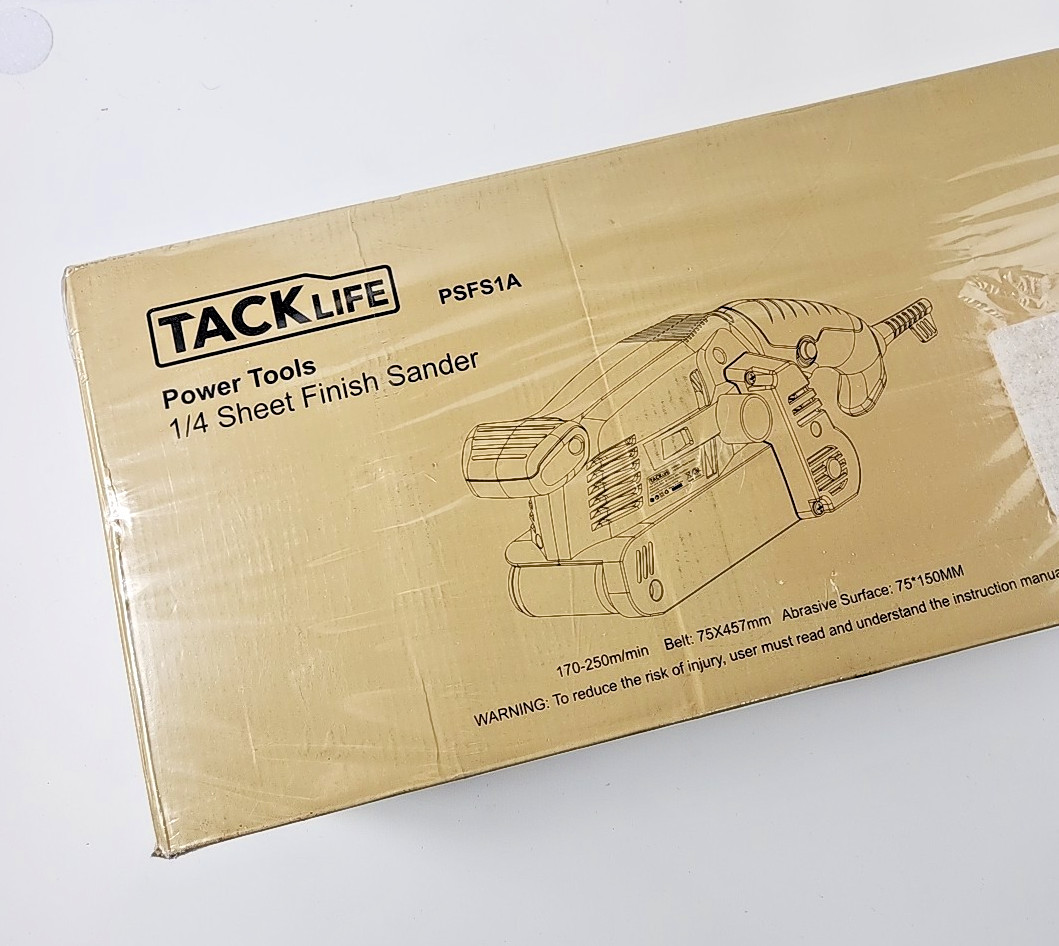 Tacklife PSFS1A Power Tools 75 x 457mm Belt 1/4 Sheet Finish Belt Sander