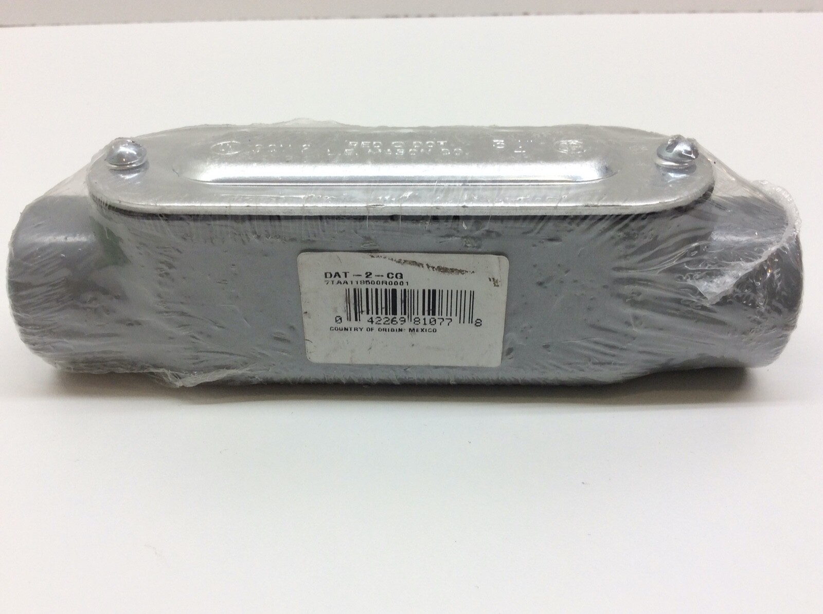 Red Dot DAT-2-CG 3/4" T-Style Conduit Body Threaded W/ Cover & Gasket