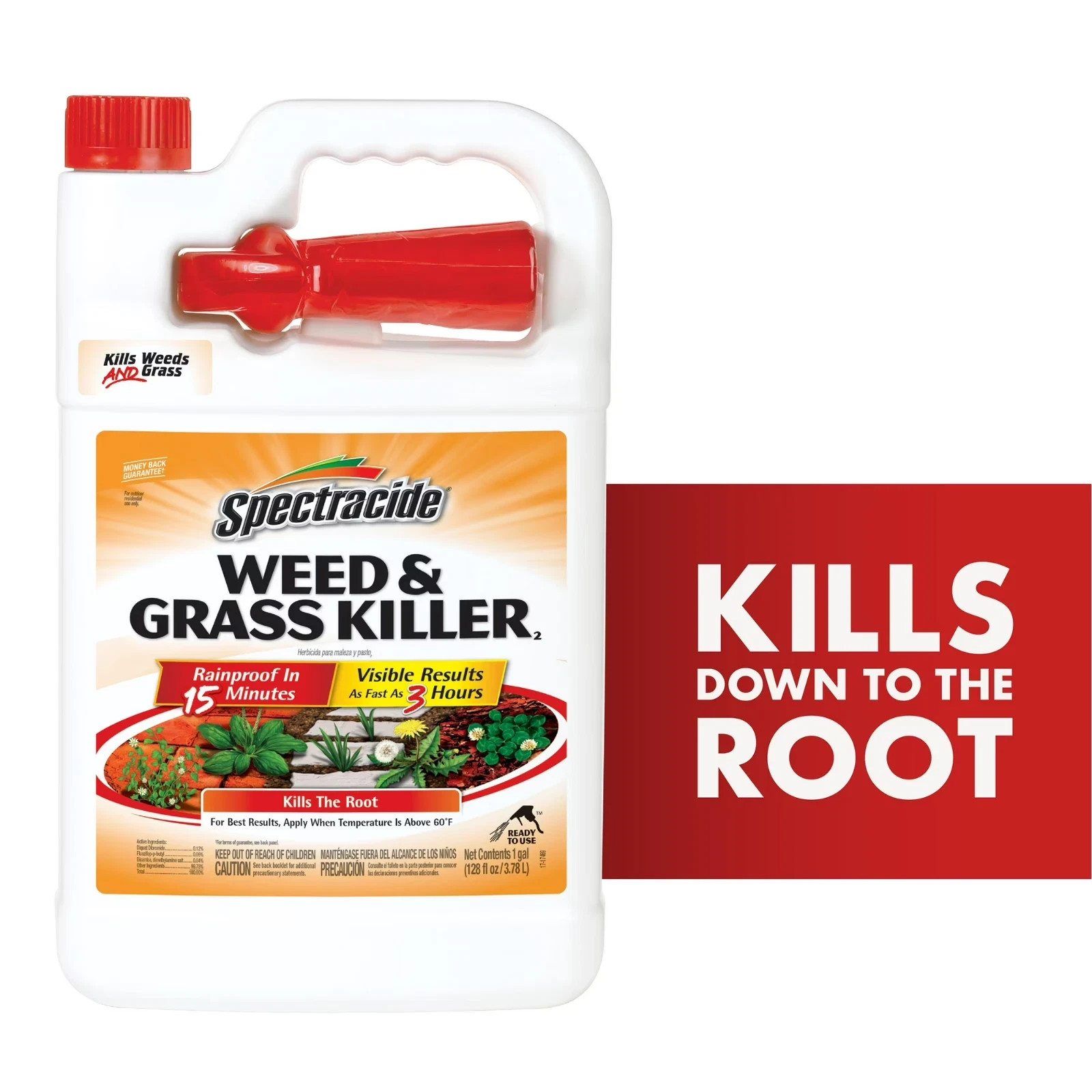 Spectracide Weed and Grass Killer 128 Oz Sprayer Ready-to-use 1 Gallon