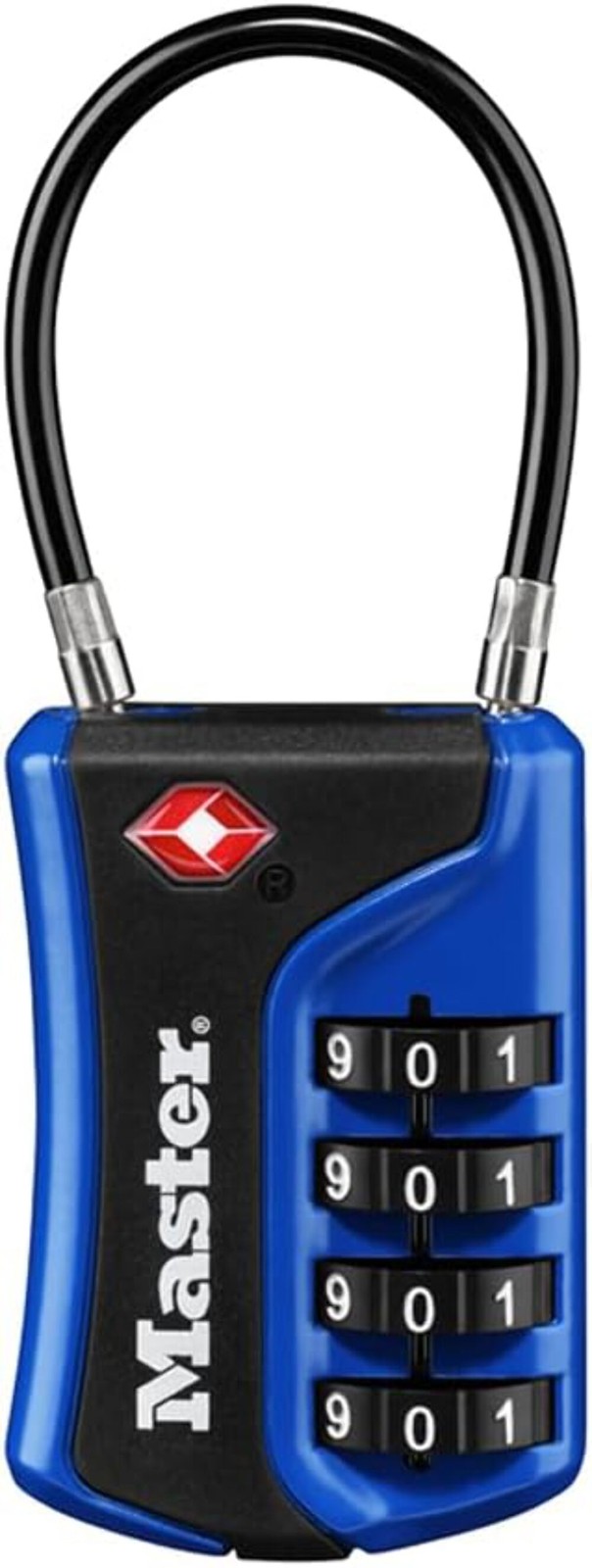 Master Lock 4697D Set Your Own Combination TSA Approved Luggage Lock, 1 Pack, Co