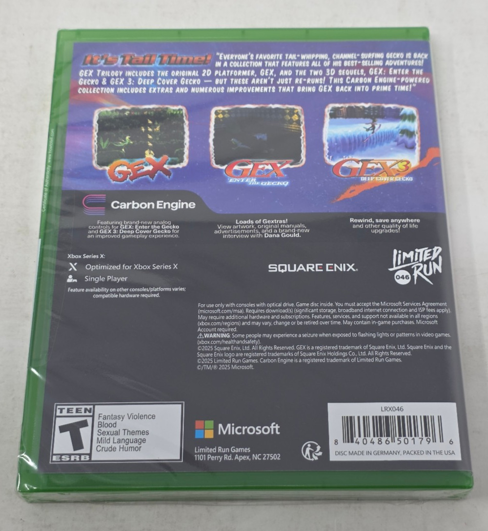 XSX GEX Trilogy *NEW*F/S*