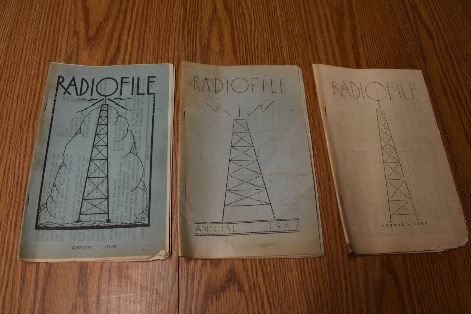 (3) Radiofile Radio Audio  Guide to  CQ QST Photofact 1946 to 1948