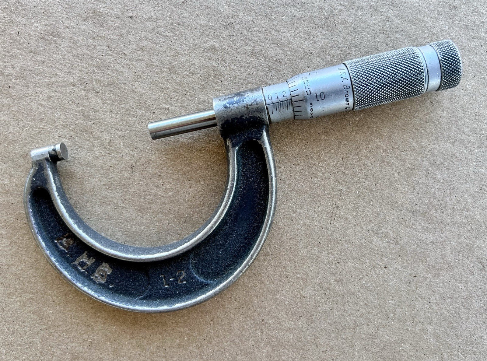Brown & Sharpe 1-2” .001” Outside Micrometer