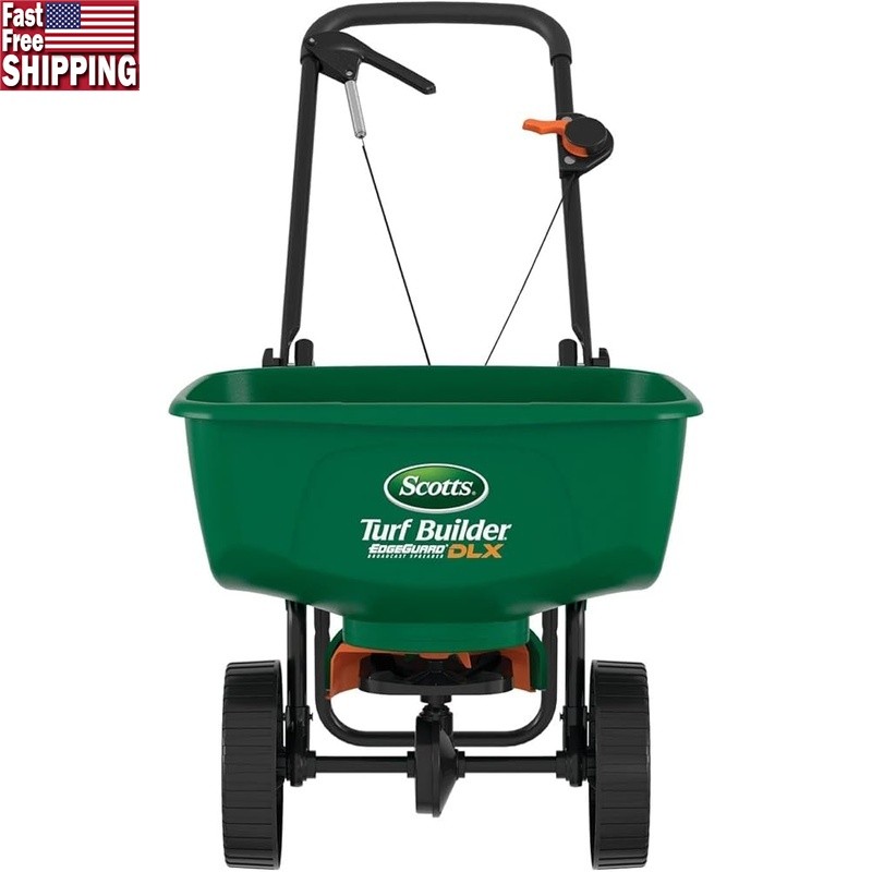Turf Builder EdgeGuard Spreader Lawn Care Applicator 15000 Sq Ft Coverage New