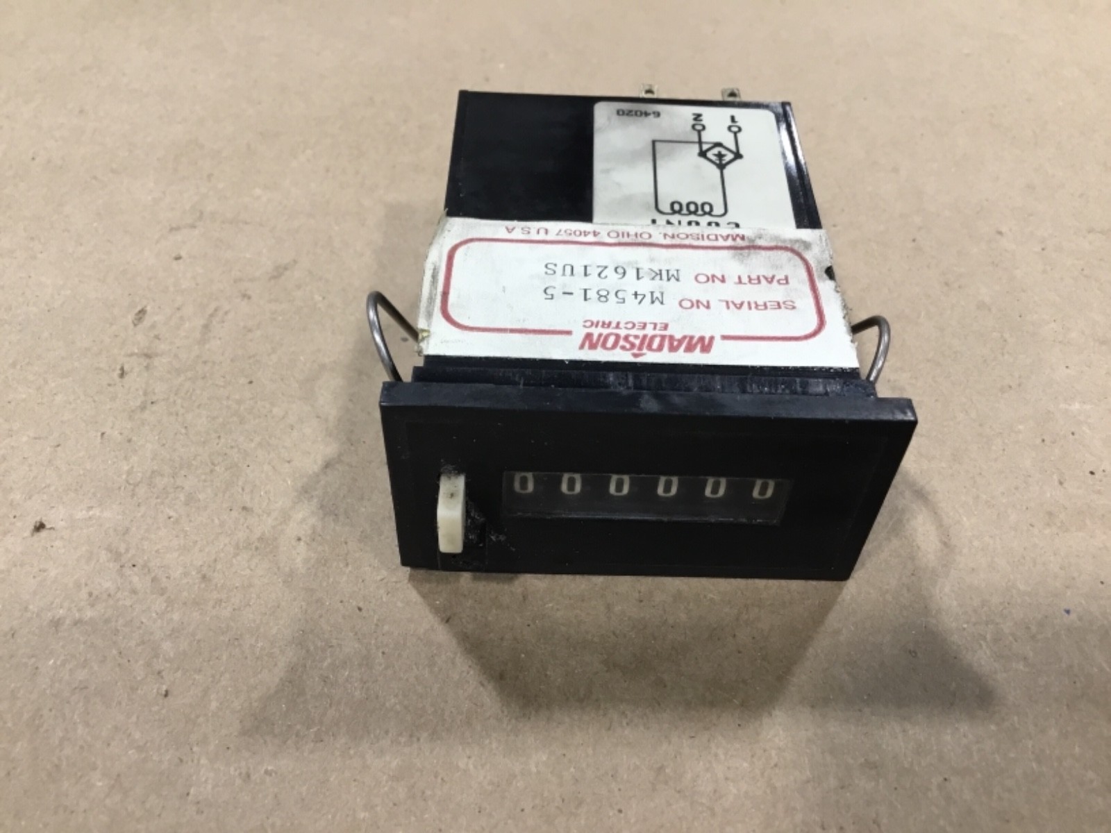 Madison Electric MK1621US Counter #015E7