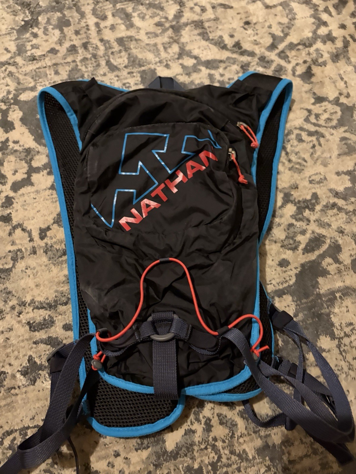 Nathan QuickStart 2.0 Black/Blue 6L Hydration Vest Pack - Unisex Adult O/S