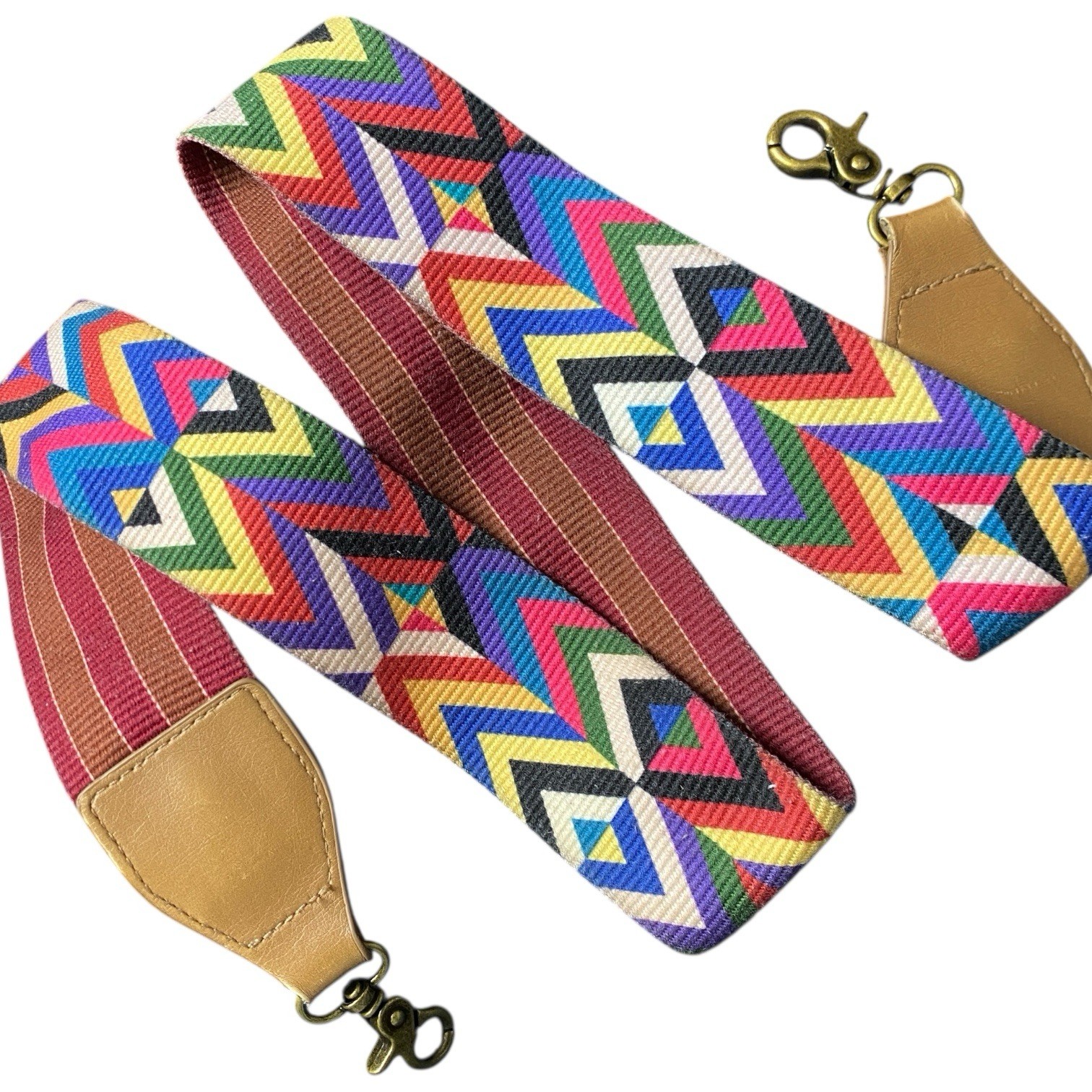 Universal Adjustable Camera Strap Replacement Woven Geometric Tribal DSLR SLR