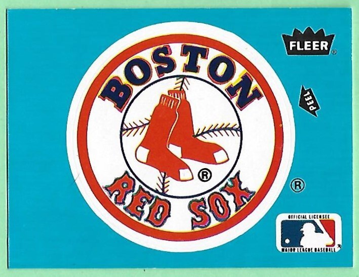 1985 Fleer Baseball ~ Team Logo Sticker ~ Boston Red Sox👍