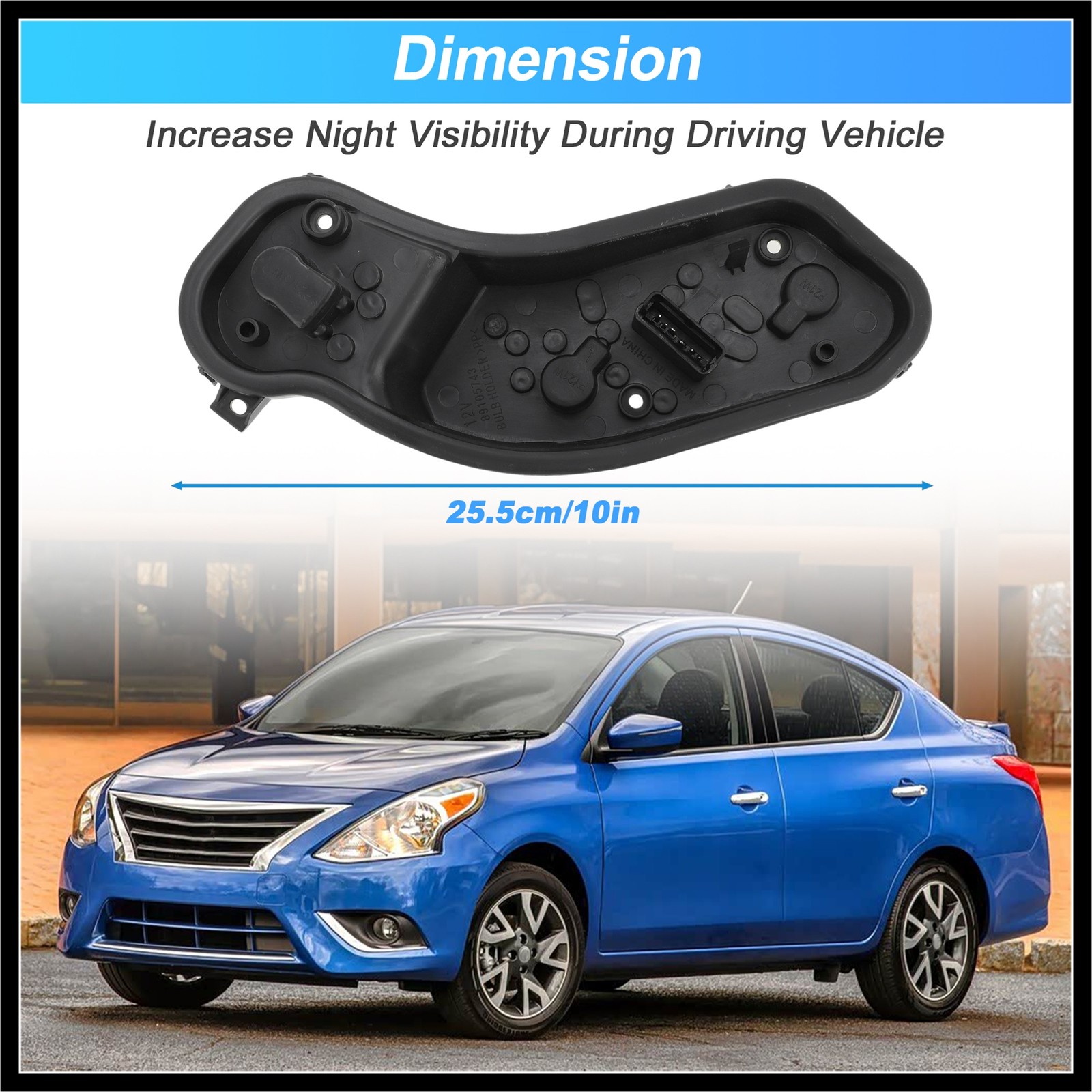 Left Tail Light Socket Board Assembly for Nissan Versa 2012-19 No.265563AW0A