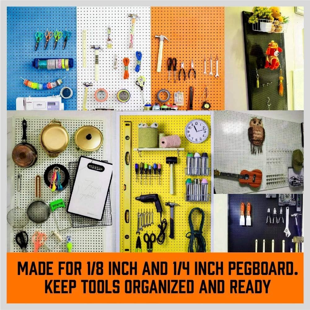 38-Piece Pegboard Hook Kit with Bins - Durable Solution for Efficient Storage