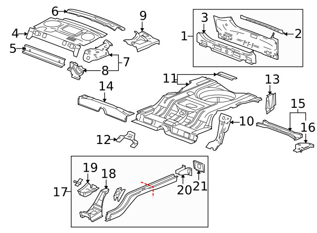 Genuine GM Passenger Side Rear Window Panel Extension 89024060