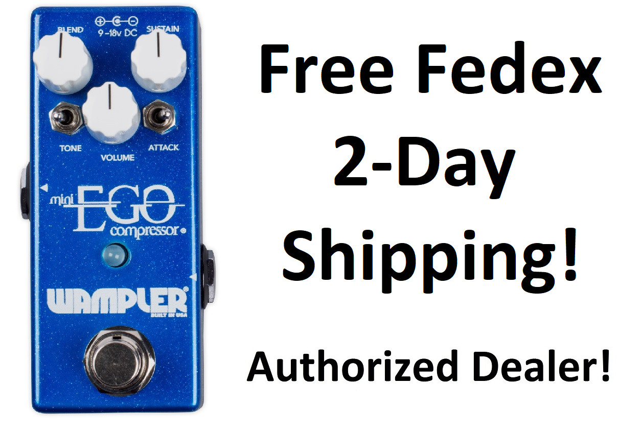 New Wampler Mini Ego Compressor Guitar Effects Pedal