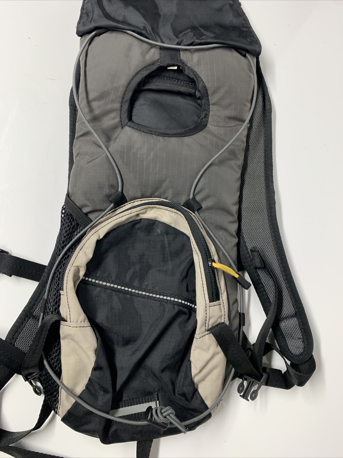 EUC Camelbak LOBO Hiking Padded Backpack Black Tan - No Hydration Pack