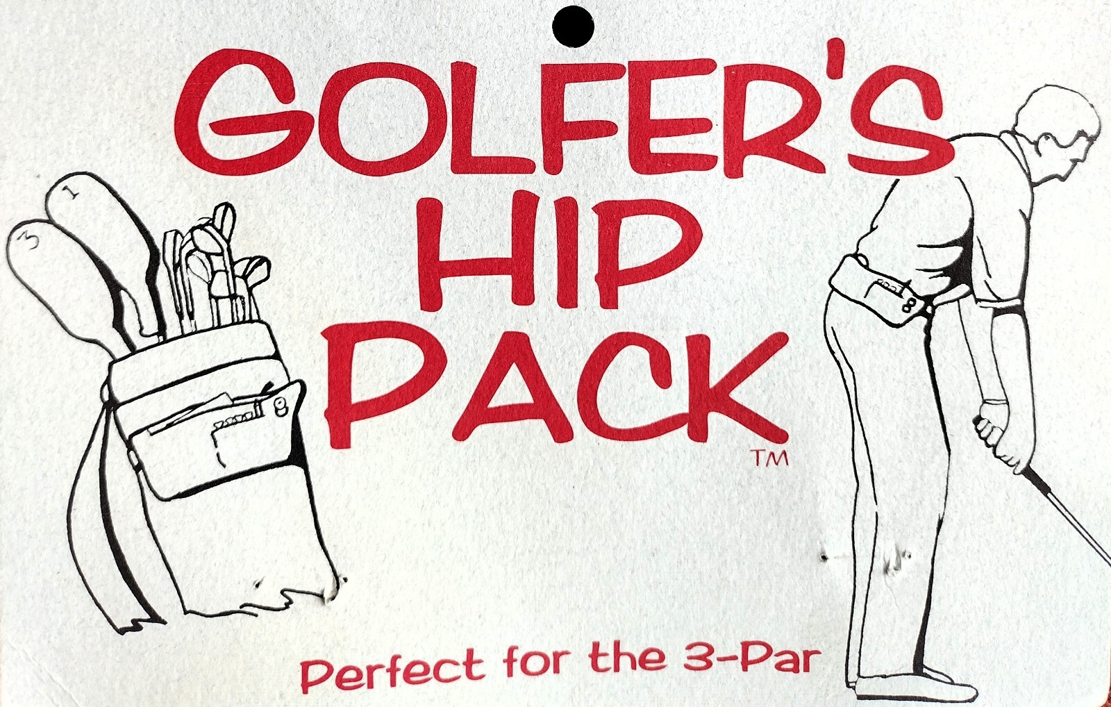 Caddy Pack - Golfer's Hip pack: includes spotters, tees, pencil and divot tool